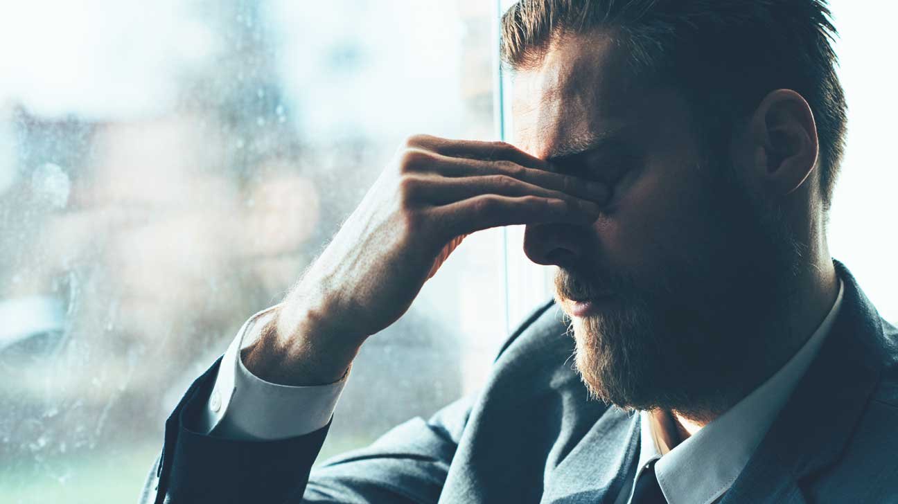 Adult managing everyday stress